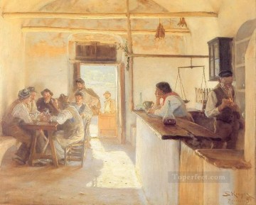 タベルナ アン ラヴェッロ 1890 ペダー セヴェリン クロイヤー Oil Paintings